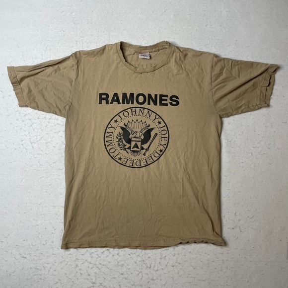Hanes Other - Hanes Tan Ramones Short Sleeve Tee